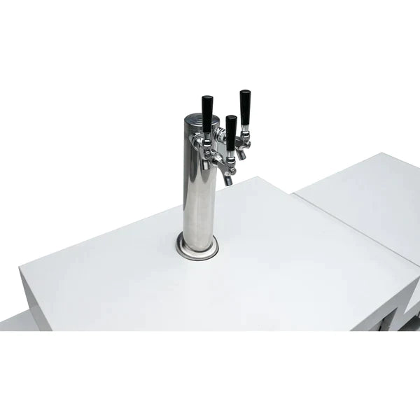 Mont Alpi Beverage Center with 90 Degree Corner and Kegerator - MA-BEV90KEG - MyBBQDirect