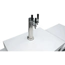 Mont Alpi Beverage Center with 90 Degree Corner and Kegerator - MA-BEV90KEG