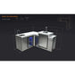 Mont Alpi Beverage Center with 90 Degree Corner and Kegerator - MA-BEV90KEG - MyBBQDirect
