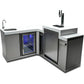 Mont Alpi Beverage Center with 90 Degree Corner and Kegerator - MA-BEV90KEG - MyBBQDirect