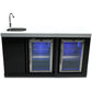 Mont Alpi Black Stainless Steel Beverage Center and Fridge Cabinet - MA-BEVBSSFC - MyBBQDirect
