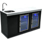 Mont Alpi Black Stainless Steel Beverage Center and Fridge Cabinet - MA-BEVBSSFC - MyBBQDirect