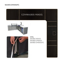 Mont Alpi Cover for 805 Island with a 90 Degree Corner and Kegerator - COVMAi805-90KEG
