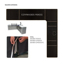 Mont Alpi Cover for 805 Island with a 90 Degree Corner and Kegerator - COVMAi805-90KEG