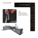 Mont Alpi Cover for 805 Island with a 90 Degree Corner, Kegerator and Beverage Center - COVMAi805-90KEGBEV