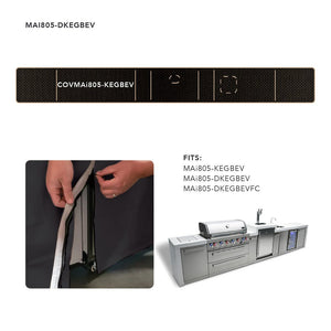Mont Alpi 805 island cover with kegerator and beverage center, COVMAi805-KEGBEV