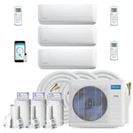 MRCOOL DIY 4th Generation Mini Split 30K BTU 3 Zone Ductless Air Conditioner and Heat Pump with 16 ft. Install Kit - DIYM327HPW01C00 - MyBBQDirect