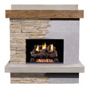 American Fyre Designs 68" Brooklyn Smooth Vented Outdoor Gas Fireplace 060-CG-N-FO-RBC