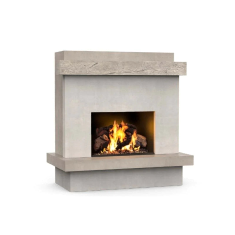 American Fyre Designs 68" Brooklyn Smooth Vented Outdoor Gas Fireplace 060-CG-N-FO-RBC