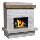 American Fyre Designs 68" Brooklyn Vented Gas Fireplace with Board Formed Texture 050-CG-N-FO-RBC