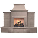 American Fyre Designs 127" Grand Petite Cordova Vent Free Gas Fireplace with Extended Bullnose Hearth No Recess 165-10-N-WA-RBC
