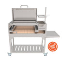 Tagwood BBQ Argentine Santa Maria Wood Fire & Charcoal Grill with Top Lid | BBQ01SS-