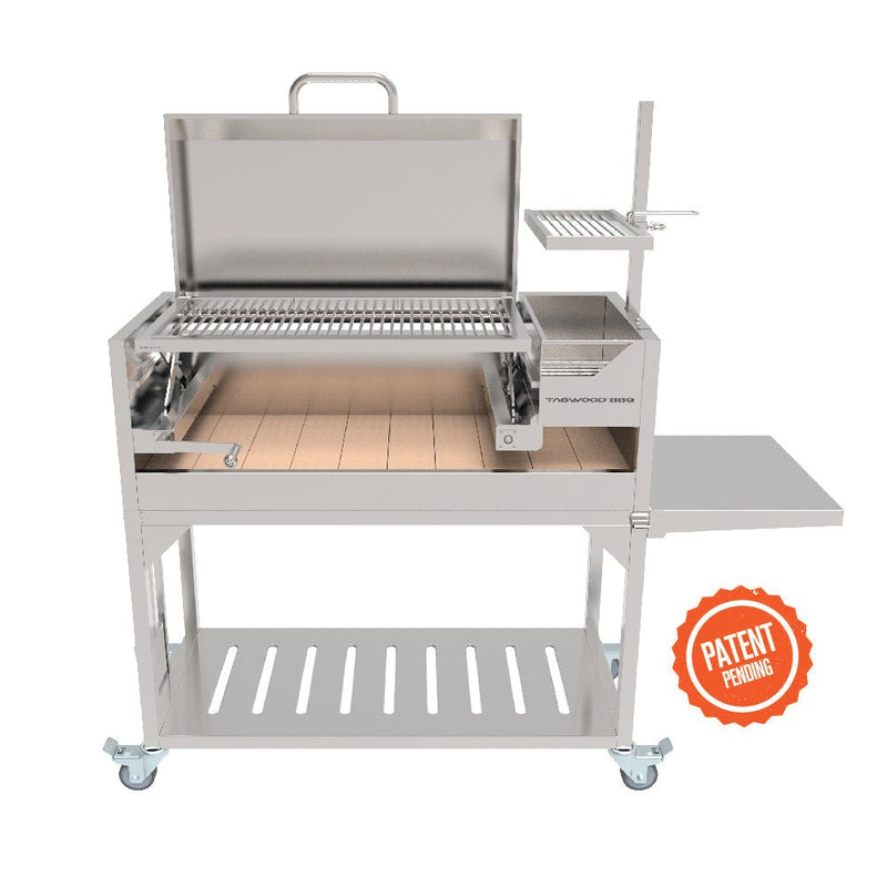 Tagwood BBQ Argentine Santa Maria Wood Fire & Charcoal Grill with Top Lid | BBQ01SS-