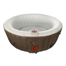 Aleko 4 Person Round Inflatable Hot Tub Spa with Cover - primeply