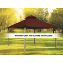 Riverstone Acacia Gazebo Roof Framing And Mounting Kit With Outdura Canopy
