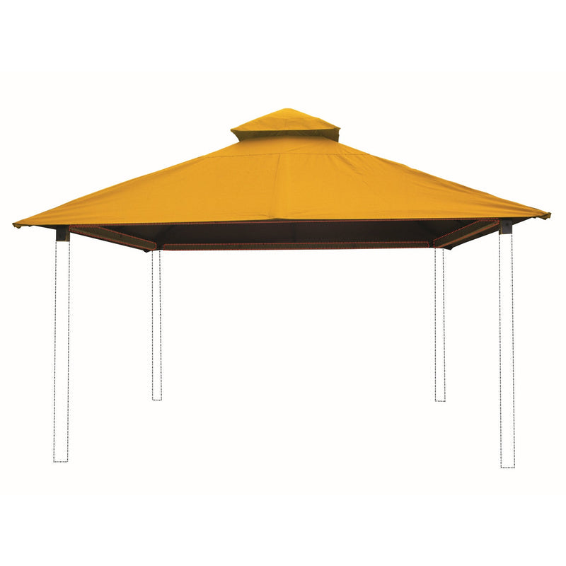 Riverstone Acacia Gazebo Roof Framing And Mounting Kit With Outdura Canopy