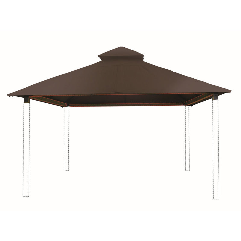 Products Riverstone Acacia Gazebo Roof Framing And Mounting Kit With Outdura Canopy