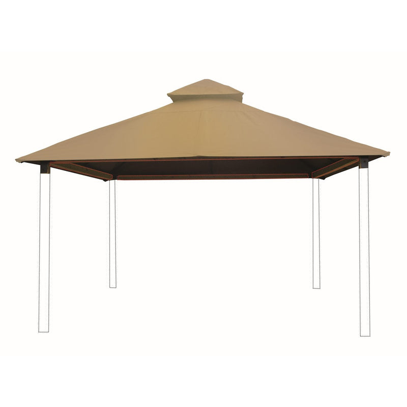 Riverstone Acacia Gazebo Roof Framing And Mounting Kit With Outdura Canopy