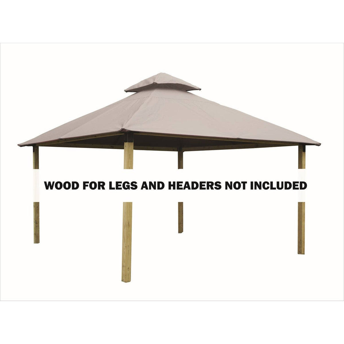 Riverstone Acacia Gazebo Roof Framing And Mounting Kit With Outdura Canopy
