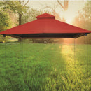 Riverstone Acacia Gazebo Roof Framing And Mounting Kit With Outdura Canopy