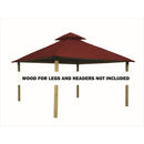 Riverstone Acacia Gazebo Roof Framing And Mounting Kit With Outdura Canopy