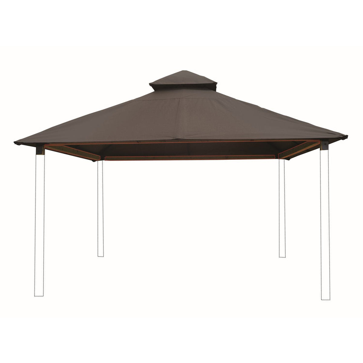 Riverstone Acacia Gazebo Roof Framing and Mounting Kit with Outdura Canopy