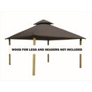 Riverstone Acacia Gazebo Roof Framing and Mounting Kit with Outdura Canopy