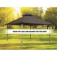 Riverstone Acacia Gazebo Roof Framing and Mounting Kit with Outdura Canopy