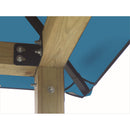 Riverstone Acacia Gazebo Roof Framing and Mounting Kit with Outdura Canopy - Caribbean Blue