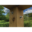 Riverstone Acacia Gazebo Roof Framing and Mounting Kit with Outdura Canopy - Caribbean Blue