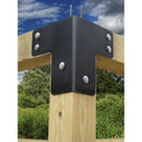 Riverstone Acacia Gazebo Roof Framing and Mounting Kit with Outdura Canopy - Caribbean Blue