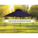 Riverstone Acacia Gazebo Roof Framing and Mounting Kit with Outdura Canopy - Classic Royal