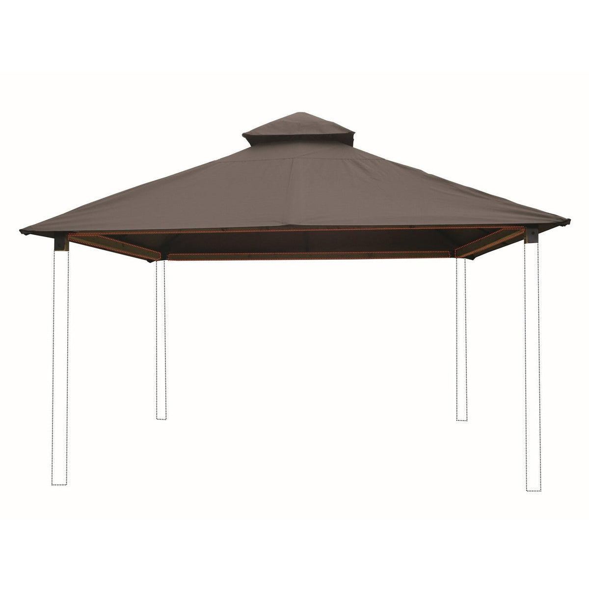 Riverstone Acacia Gazebo Roof Framing And Mounting Kit With Sundura Canopy