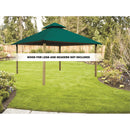 Riverstone Industries Acacia Gazebo Roof Framing and Mounting Kit with Sundura Canopy - AGK12-SD Teal