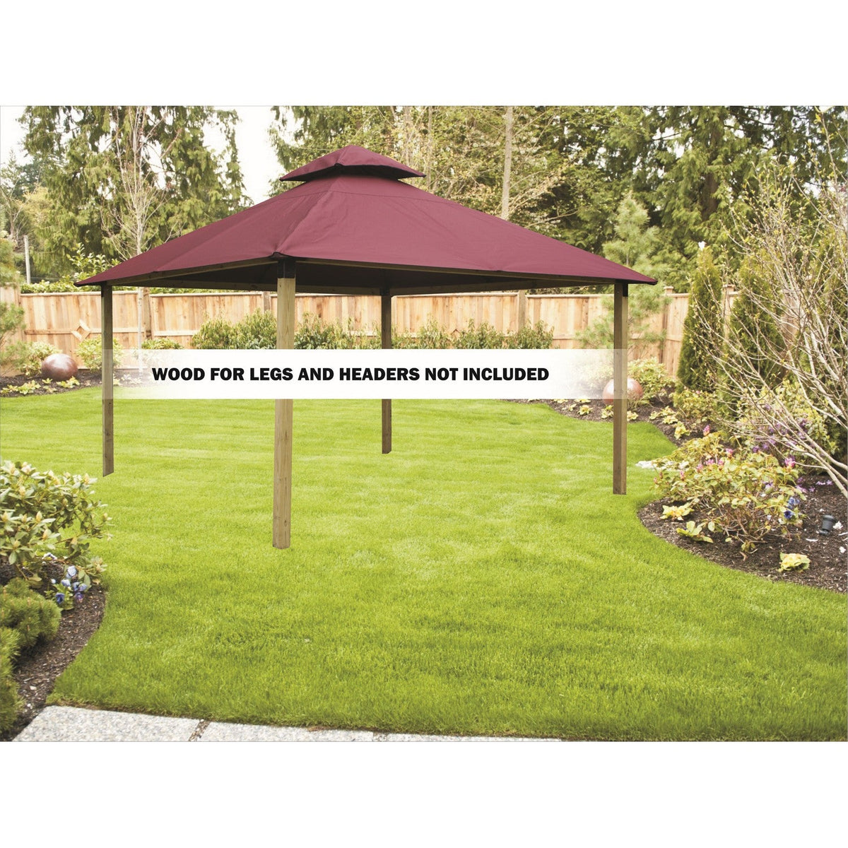 Products Riverstone Industries Acacia Gazebo Roof Framing And Mounting Kit With Sundura Canopy