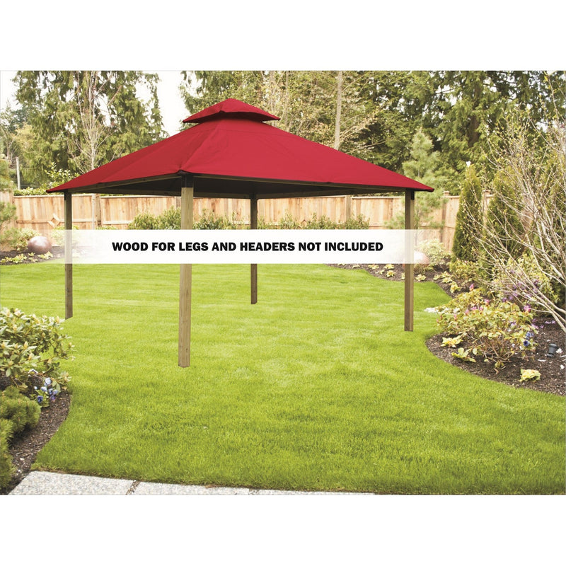 Riverstone Industries Acacia Gazebo Roof Framing And Mounting Kit With Sundura Canopy