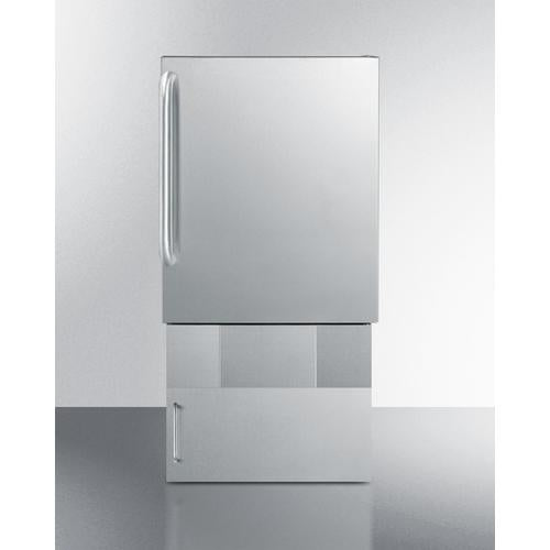 Summit 12 lb. Drain-Free Outdoor Icemaker - BIM24OSBase34 - MyBBQDirect