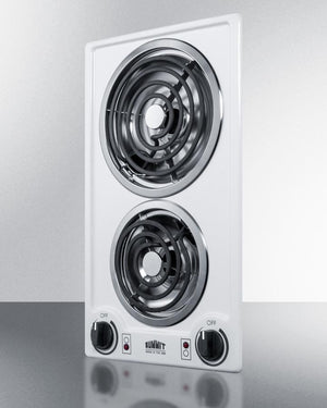 Summit 12" Wide 115V 2-Burner Coil Cooktop - CCE211WH - MyBBQDirect