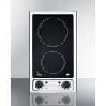 Summit 12" Wide 115V 2-Burner Radiant Cooktop - CR2B120 - MyBBQDirect