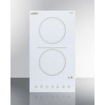 Summit 12" Wide 115V 2-Burner Radiant Cooktop - CR2B15T2W - MyBBQDirect