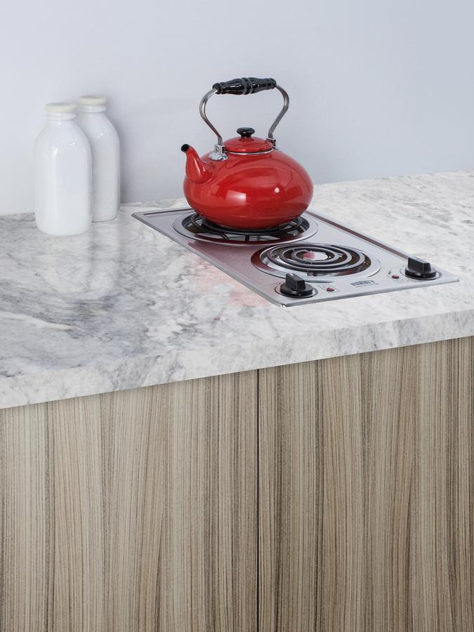 Summit 12" Wide 230V 2-Burner Coil Cooktop - CCE227SS - MyBBQDirect