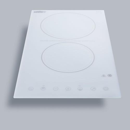 Summit 12" Wide 230V 2-Burner Radiant Cooktop - CR2B23T4W - MyBBQDirect