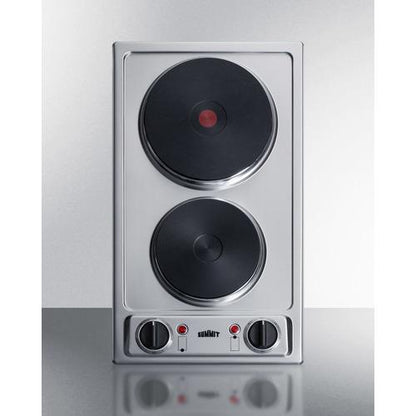 Summit 12" Wide 230V 2-Burner Solid Disk Cooktop - CSD2B230 - MyBBQDirect