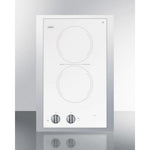 Summit 15" Wide 115V 2-Burner Radiant Cooktop - CR2110WHTK15 - MyBBQDirect
