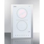 Summit 15" Wide 115V 2-Burner Radiant Cooktop - CR2B15T2WTK15 - MyBBQDirect
