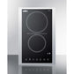 Summit 15" Wide 230V 2-Burner Radiant Cooktop - CR2B23T3BTK15 - MyBBQDirect
