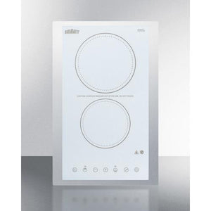 Summit 15" Wide 230V 2-Burner Radiant Cooktop - CR2B23T4WTK15 - MyBBQDirect