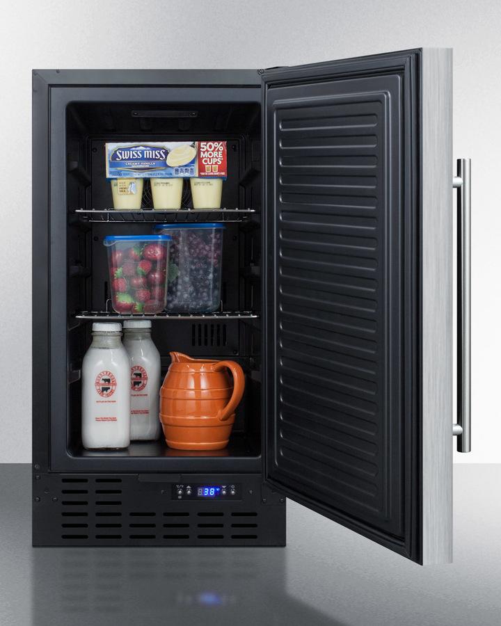 Summit 18" Wide Built-In All-Refrigerator - FF1843BCSS