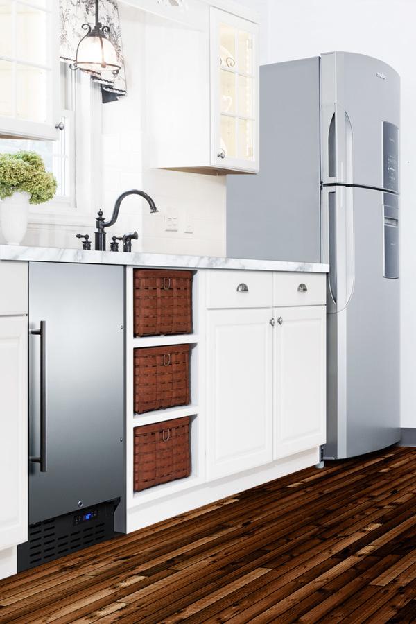 Summit 18" Wide Built-In All-Refrigerator - FF1843BCSS - MyBBQDirect