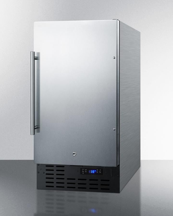 Summit 18" Wide Built-In All-Refrigerator - FF1843BCSS - MyBBQDirect